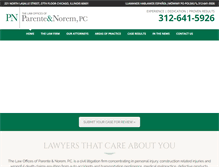 Tablet Screenshot of pninjurylaw.com